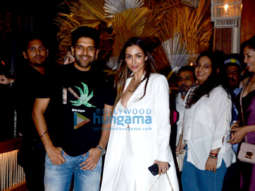 Photos: Malaika Arora, Guru Randhawa and Aditi Govitrikar snapped at Bastian in Worli