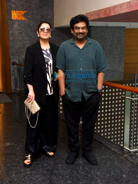 photos puri jagannadh charmy kaur and apoorva mehta snapped promoting liger at dharma productions office 2
