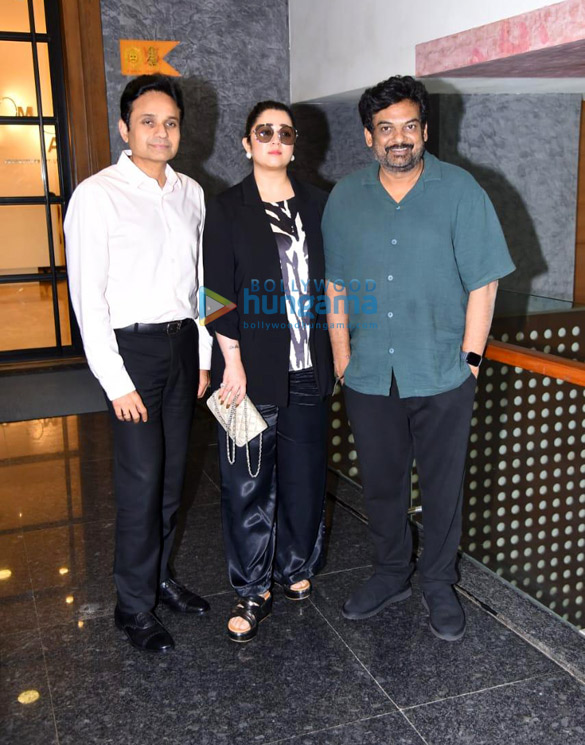 photos puri jagannadh charmy kaur and apoorva mehta snapped promoting liger at dharma productions office 4
