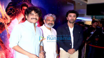 Photos: Ranbir Kapoor, Nagarjuna and S.S. Rajamouli snapped at Brahmastra – Part One: Shiva promotions in Chennai