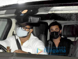 Photos: Ranbir Kapoor and Alia Bhatt snapped at Karan Johar’s office in Khar