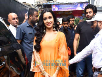 Shraddha Kapoor snapped with CM Eknath Shinde at Tembhi Naka in Thane for Gokulashtami celebrations