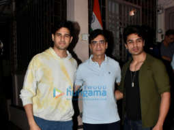 Photos: Sidharth Malhotra and Indra Kumar snapped at a dubbing studio in Bandra