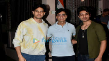 Photos: Sidharth Malhotra and Indra Kumar snapped at a dubbing studio in Bandra