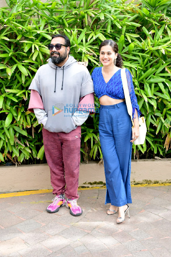 photos taapsee pannu and anurag kashyap snapped promoting their film do baaraa 2