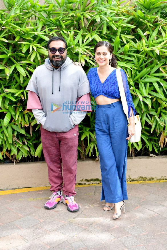 photos taapsee pannu and anurag kashyap snapped promoting their film do baaraa 3