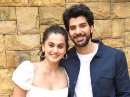 Photos: Taapsee Pannu and Pavail Gulati snapped promoting their film Do Baaraa