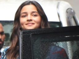 Ranbir Kapoor and Alia Bhatt smile for the paps