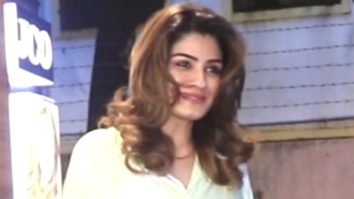 Raveena Tandon snapped outside a salon in the city