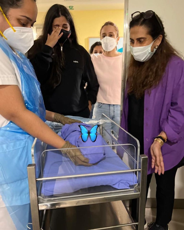 Rhea Kapoor breaks down in tears upon meeting Sonam Kapoor and Anand Ahuja's baby boy; see first photos of 'maasi' and 'nani' Sunita Kapoor with the newborn