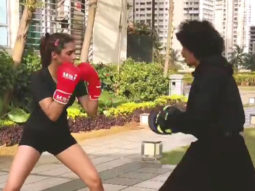 Ruhi Singh shows off her boxing skills