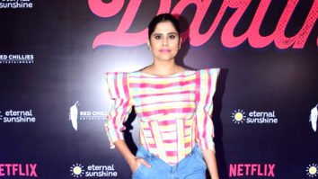 Sai Tamhankar rocks a casual outfit at Darlings screening