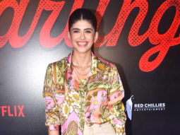 Sanjana Sanghi attends the Darlings screening in style