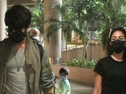 Shahid Kapoor snapped with Mira Rajput and kids at the airport