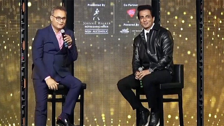 Sonu Sood in conversation with Neeraj Roy at IAA Leadership Awards 2022 Sonu Sood in conversation with Neeraj Roy at IAA Leadership Awards 2022