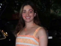 Tamannaah Bhatia looks beautiful in an orange flared outfit