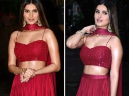 Tara Sutaria looks glam in this gorgeous red lehenga worth Rs. 50K for launch of Sanjeev Marwah’s latest collection