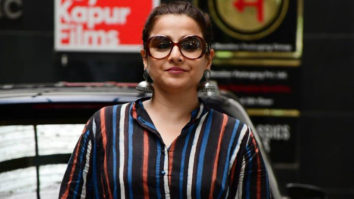 Vidya Balan spotted in stripped kurta and jhumka