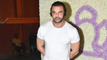 Sohail Khan poses for paps in black tshirt and denims