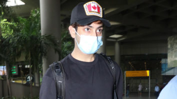 Agastya Nanda spotted at the airport in all-black look