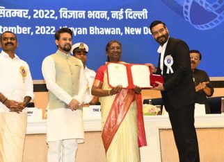 Ajay Devgn attends the prestigious 68th National Awards ceremony; receives the award from honourable President of India, Smt. Droupadi Murmu