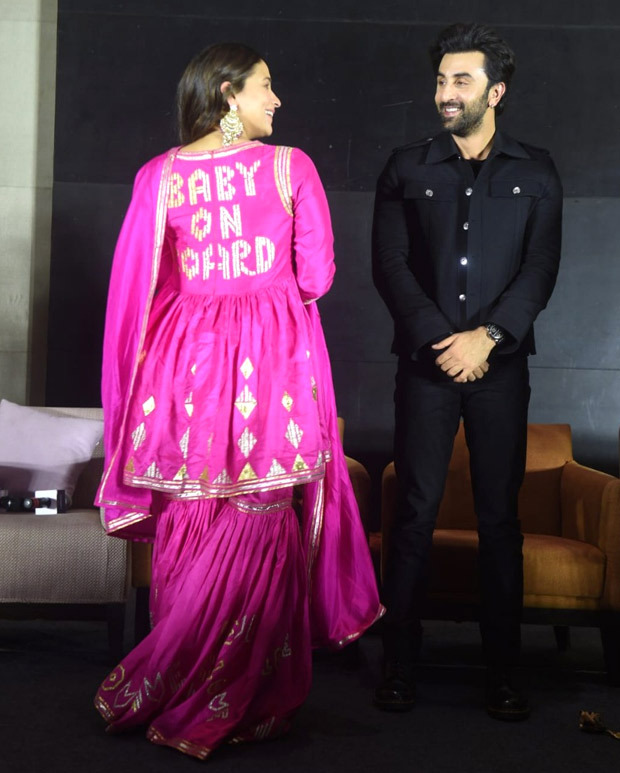 Alia Bhatt’s dress has ‘Baby on board’ written on it at Brahmastra event; speaks chaste Telugu along with Ranbir without a teleprompter