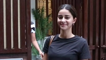 Ananya Panday waves at paps in all black outfit