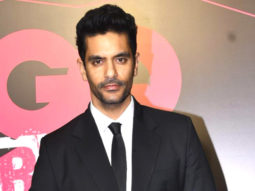 Angad Bedi arrives in black suit for GQ Awards