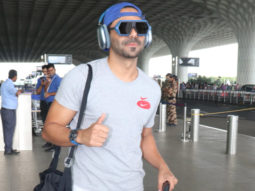 Aparshakti Khurana greets paps at the airport