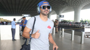 Aparshakti Khurana greets paps at the airport