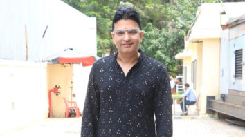 Bhushan Kumar snapped in a traditional black kurta
