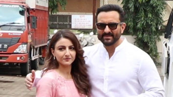 Brother-sister duo Soha Ali Khan and Saif Ali Khan snapped together