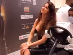 Disha Patani has a fun ride to the Filmfare awards