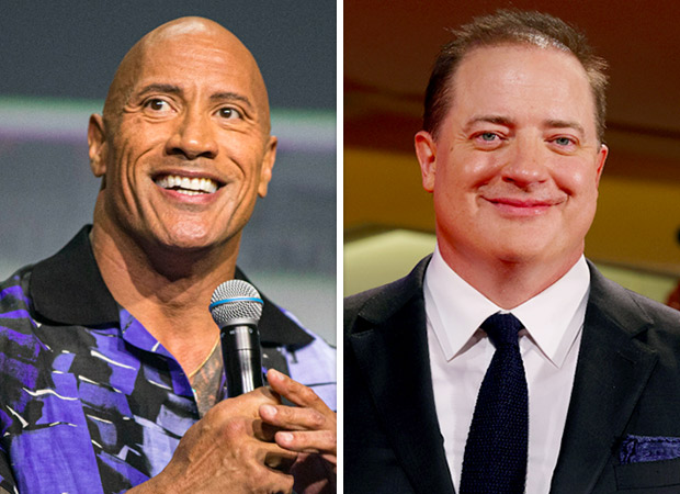 Dwayne Johnson cheers for former costar Brendan Fraser after receiving a 6-minute standing ovation for The Whale in Venice 