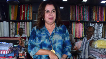 Farah Khan snapped outside a clothing store