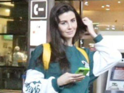 Giorgia Andriani poses for paps as she gets snapped at the airport