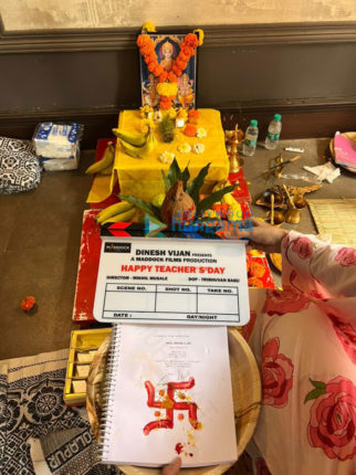 On the set of the movie Happy Teacher’s Day