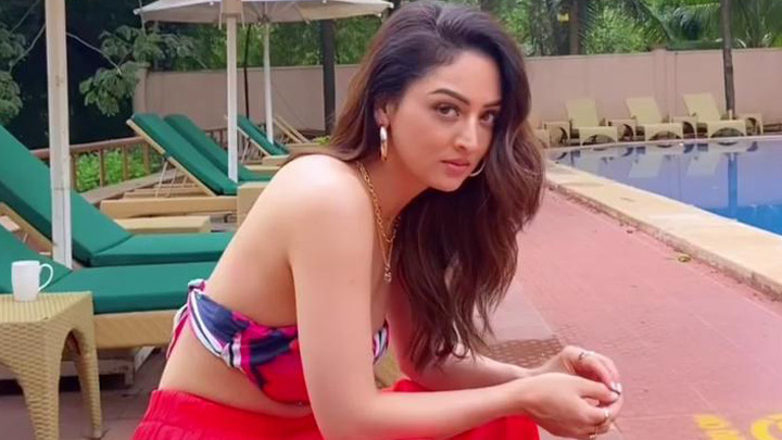 It’s a pool day for Sandeepa Dhar!