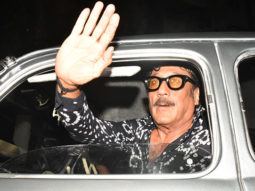 Jackie Shroff pulls off a funky black shirt at Chunky Pandey’s party