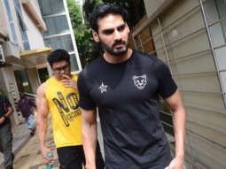 KL Rahul and Ahan Shetty snapped together