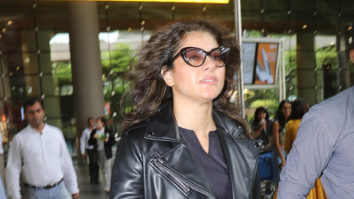 Kajol does a speed walk competition with paps