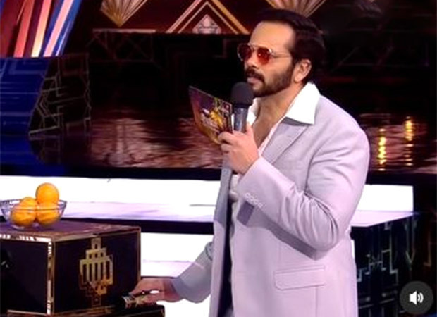 Khatron Ke Khiladi 12: Rohit Shetty meets the team of Jhalak Dikhhla Jaa 10; plays ‘orange-throwing’ competition with judges Karan Johar, Madhuri Dixit, and Nora Fatehi