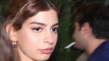 Khushi Kapoor snapped in a cute black dress