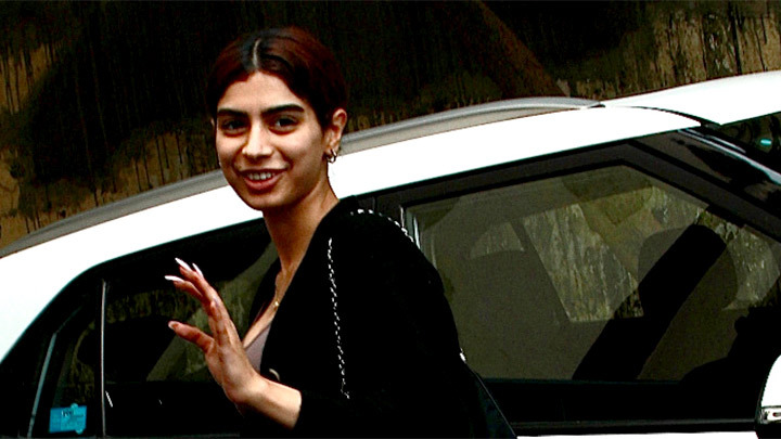 Khushi Kapoor snapped post workout session