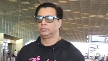 Madhur Bhandarkar rocks a black hoodie at the airport
