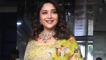Madhuri Dixit looks pretty in yellow floral lehenga