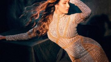 Malaika Arora exudes glitz and glam in a gold shimmering body-con gown