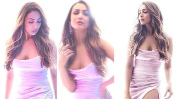 Malaika Arora turns up her glam quotient in Mannat Gupta’s lilac satin gown