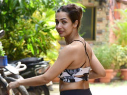 Malaika Arora waves at paps as she gets snapped outside the gym