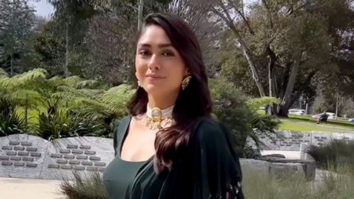 Mrunal Thakur looks elegant in black saree